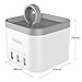 Oittm [Nightstand Mode] Charging Stand for Apple Watch Series 2/Series 1/Nike+, 4-Port USB 3.0 Hub Charging Dock Station Cable Management for iPhone 7/7 Plus/SE, iPad, Samsung (White)