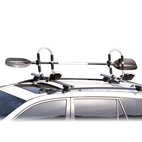 Onefeng Sports Set of Two Kayak Rack, Kayak Carrier Car Roof Rack J-Shape Foldable Carrier for Canoe, SUP and Kayaks Mounted on Your SUV, Car Crossbar - Thumbnail 6
