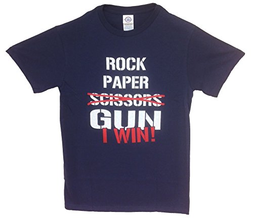 Rock, Paper, Gun I Win T-shirt (L): Buy 