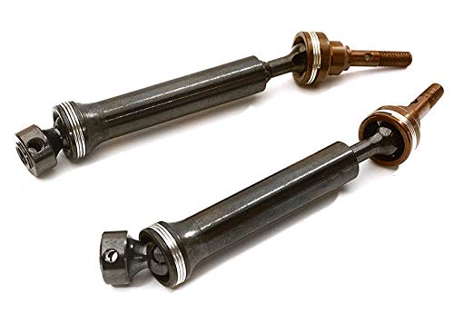 Integy RC Model Hop-ups C28405 Steel Telescopic Universal Drive Shaft Set (2) for 1/16 Traxxas E-Revo