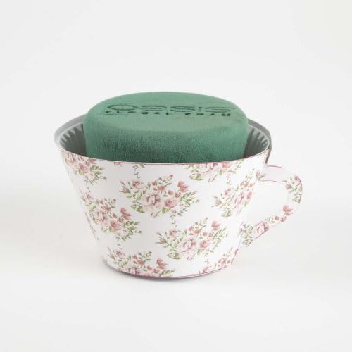 Pack of 6 Oasis Floral Creations Tea Cups 12cm x 9cm Amazon.co.uk