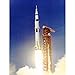 Wee Blue Coo Space Apollo 11 Launch Saturn V Rocket Blast Thrust Flame USA Unframed Wall Art Print Poster Home Decor Premium