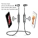 Smilism Wireless Magnetic Bluetooth Headset Stereo in-Ear Sport Running Earbuds Earphones with Mic (Noise Reducing) for iPhone 8/X XS Max/XR Sumsang S6 S5 Android Phone (Bluetoot, Black