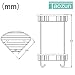 Taozun SUS 304 Stainless Steel Shower Caddy Basket Storage Corner Shelves Bathroom Shelf 2 Tiers Triangular Wall Mounted Brushed