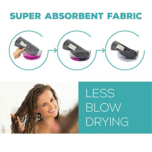 Microfiber Hair Towel Wrap forCurly Hair and Thick Long Wavy Hair, Set