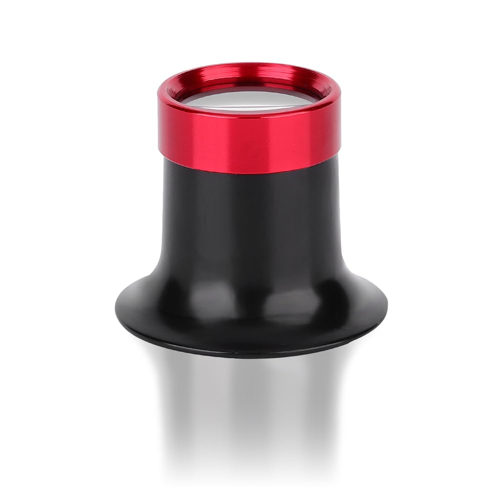 10X Watchmaker Magnifier, Watch Repair Loupe Jewellers Magnifying Eyepiece Aluminum Alloy Magnification Jeweller’s Eye Glasses Small Lightweight Tool for Jewellery Diamonds Coins Engravings