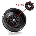 Cozyla B07BNP7TTY 661757796693 Replacement Bottom 7 1 Gasket Rubber BL482 BL642 NN102 BL682 BL2013 Nutri Ninja Blender Auto Iq 7 Fins Blade As, 4.4 x 4.4 x 3.8 inches