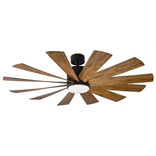 Modern Forms FR-W1815-60L-MB / DK Ventilador inteligente Windflower de 60 pulgadas
