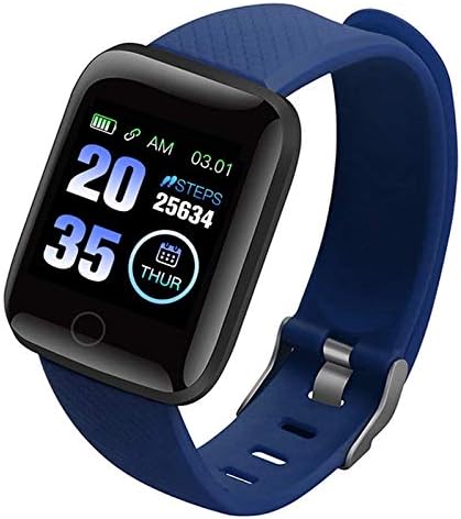 Tiakino Smart Watch, 116 Plus Color Screen Smart Watch Heart Rate Blood Pressure Waterproof Fitness Tracking Watch for Sport Men