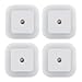 Smart Sensor Night Lights LED Plug-in Light Dusk to Dawn Auto Turn on/off Daylight Cool White Lighting for Bedroom Hallway Lamp,4Pack