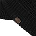 adidas mens Griggs Brimmer Beanie, Core Black, One Size