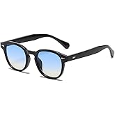 Ridering Women Men Round Sunglasses, Retro Womens Trendy Classic Small Lens UV Protection Sunglasses