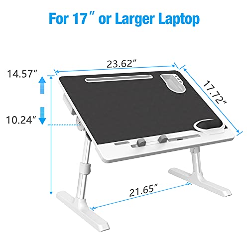 WOKA Laptop Desk for Bed, Adjustable Extra Large Lap Desk, Foldable