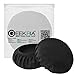 Geekria 2 Pairs Flex Fabric Headphones Ear Covers (Product Safety Certified), Washable & Stretchable Earcup Protectors for Large Over-Ear Headset, Sweat-Resistant (Size L/Black)