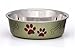 Loving Pets Bella Dog Bowls- Stainless Steel Dog & Cat Bowls - Spill Proof Dog Food Bowl, Cat Bowl, Puppy Essentials & Pet Supplies Great for Home & Travel (X-Large 65-100lbs, Artichoke)
