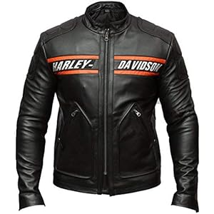 DeColure Heren Goldberg Harley Davidson Motorfiets Faux & Echt Lederen Jas