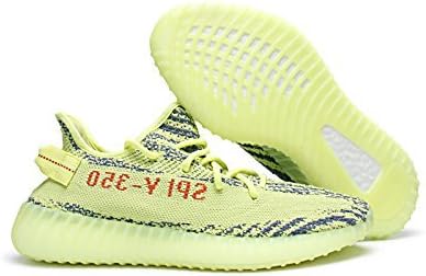 Men Women Lightweight Breathable Mesh Sneakers 350 V2 Running Shoes - SEMI FROZEN YELLOW Men US12.5 D(M)=EU 47 1/3