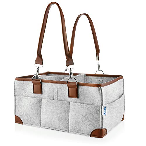 6 Baby+Diaper+Caddy+Organizer+Pacifiers+Gray