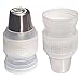 DecoBaker Coupler for Russian Piping Tips | Set of 6 | For Large Size Icing Nozzles | Single Color Couplers for Piping Bags | Food-Safe & BPA-Free | Easily Swap & Attach Tips for Cake Decorating