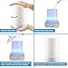 STAR MOON 100ml Ceramic Aromatherapy Essential Oils Diffuser, Ultrasonic Cool Mist Humidifier with Timer and 7-Color LED Night Light, Water-Less Auto Off Function - White Bauhinia Pattern