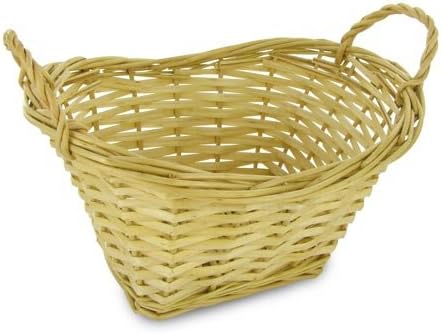 Oval Willow Mini Wash Basket - Light Finish