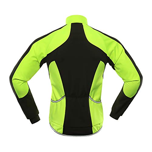 BERGRISAR Men's Winter Softshell Cycling Jacket Windbreaker Water