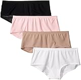 Fruit of the Loom Women's 4 Pack Breathable Boyshort Panties, Assorted, 6