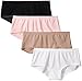 Fruit of the Loom Women's 4 Pack Breathable Boyshort Panties, Assorted, 6