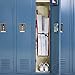 StorageWorks 3-Shelf Hanging Locker Organizer, Durable Polyester Canvas, Black with Red Trim, 36