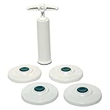 Vacuware FreshJarLids - 5-Piece Kit, 4 Universal, High Strength Food Jar Lids with 1 Manual FreshPump Vacuum Sealer - Quality Made in the USA