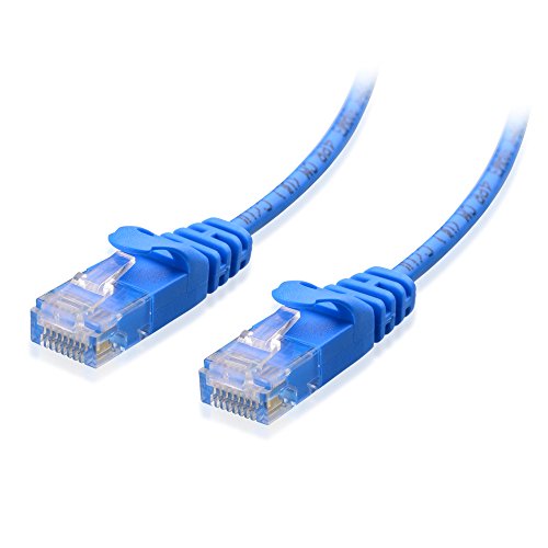 Cable Matters Snagless Cat 6, Cat6 Ultra Thin Ethernet Cable (Thin Cat6 Cable) in Blue 35 Feet