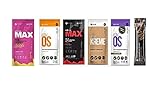 Pruvit Keto OS Ketones Drink Charged 6 Pack Bundle: 1 Max Raspberry Lemonade (NEW Exclusive Flavor!), 1 Max Fruit Punch, 1 Max Chocolate, 1 Orange Dream, 1 Kreme, and 1 Chocolate Swirl