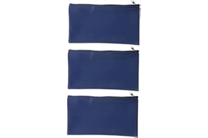 SHINEOFI 3pcs PU Leather Money Pouches Set Dark Receipt Holder Lottery Ticket Organizer Storage Bags for