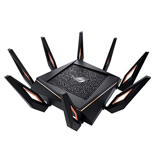 ASUS ROG Rapture GT-AX11000 Tri-Band WiFi 6 erweiterbarer Gaming-Router, 2,5G-Ports, ASUS Range Boost, dreistufige Spielbeschleunigung, abonnementfrei