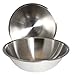 8 Quart, Set of 2, Mixing Bowls, Stainless Steel, Professional Chef, Commercial Kitchen, by Winco, 13.25 Inches Diameter, Flat Base primary