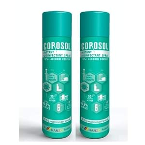 Corosol Disinfectant Spray – 300ml + 300ml (Pack of two) (2)