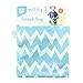 Bumkins Reusable Snack Bag Large, Blue Chevron