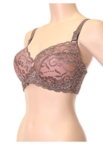 WHITE APPAREL Women's Laced & Lace Trimmed Bras (Packs of 6) - Various Colors, 38DD