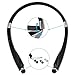 Foldable Bluetooth Headset, Hobest Wireless Bluetooth 4.1 Sports Headphones,Retractable Sweatproof Neckband Design Bluetooth Stereo Earphones for Bluetooth Enabled Devices-SX991(White)