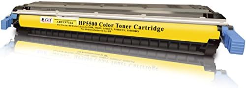 RGH Products(TM) Remanufactured Toner Cartridge Compatible with HP Color LaserJet 5500 Yellow, 5500dn, 5500dtn, 5500hdn, 5500n, Canon Image C3500. Replacement for Model 645A, C9732A.