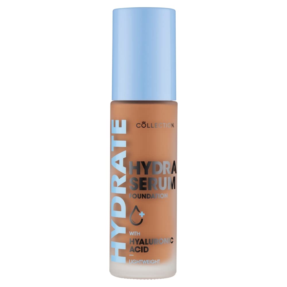 Collection Cosmetics Hydra Serum Foundation, Breathable Formula for Glowy Skin, 30ml, Cocoa