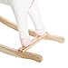Qaba Kids Metal Plush Ride-On Unicorn Rocking Horse Chair Toy with Realistic Sounds