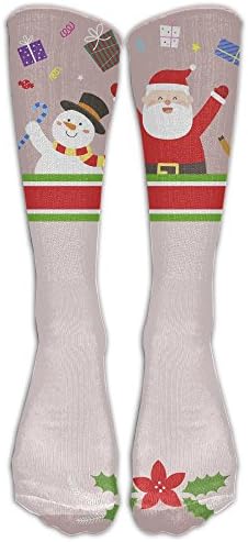 Stocking Sisha Claus Merry Christmas Unisex Outdoor Knee High Long Tube Socks
