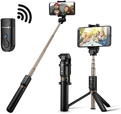 Bluetooth Selfie Stick Tripod with Remote for iphone 6 6s 7 plus 8 Android Samsung Note 8 Galaxy S7 S8 Plus Edge ANKEE 2 in 1 Pocket Monopod Bluetooth 3.0 Aluminum 360° Rotation Phone Holder