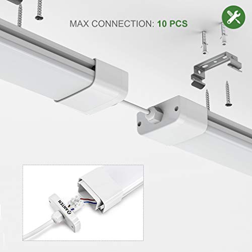 2 Stücke Anten LED Feuchtraumleuchte 18W 60cm 1500Lumen Neutralweiß 4000K, Flache Deckenleuchten, Schutzklasse IP65… – Bild 5