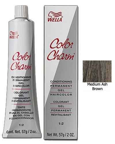 Wella Color Charm Gel 237 4a Medium Ash Brown 2 Ounce