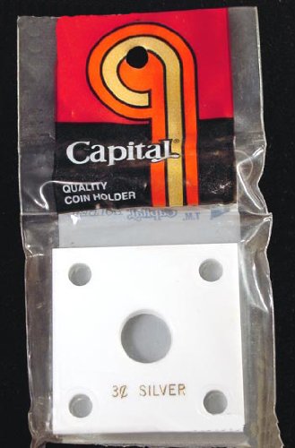 Capital Plastics 2x2 Holder - 3 CENT SILVER in White