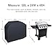 Antree Grill Cover, 58-Inch 600D Heavy Duty Waterproof BBQ Gas Grill Cover for Weber, Holland, Jenn Air, Brinkmann and Char Broil-Black with Handles Including Grill Brush.