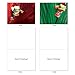 The Best Card Company - 10 Holiday Note Cards for Christmas - Festive Bulk Assortment, Boxed Notecards with Envelopes (4 x 5.12 Inch) - Yule Frogs M1754XS