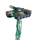 YA OTTA PINATA 30229 Tank Pull String Pinata - paper